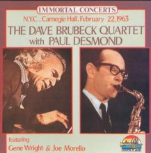 The Dave Brubeck Quartet at Carnegie Hall  - CD cover - 